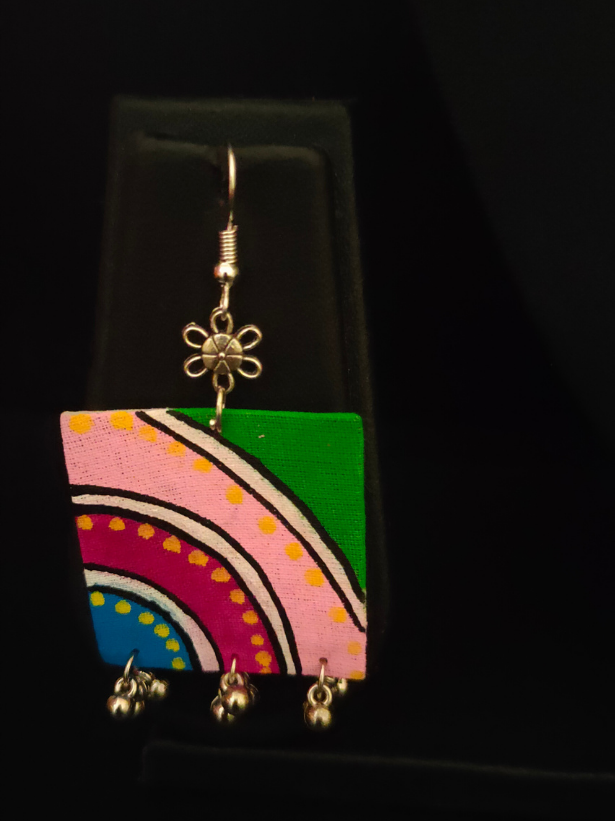 Braided Fabric Threads with Vintage Coins Necklace Set