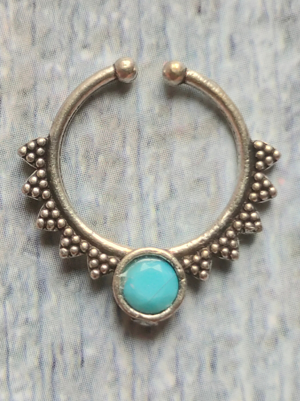 Set of Three Oxidised Silver Septum Nosepins