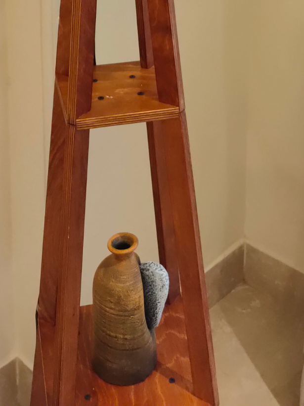 Earthy Brown with Shades of Yellow and Black Handcrafted Terracotta Clay Pot