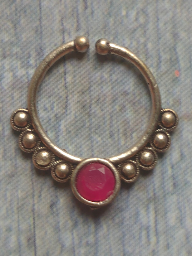 Set of Three Oxidised Silver Septum Nosepins