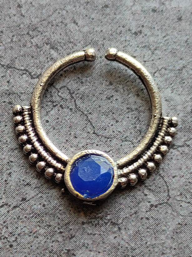 Five Oxidised Silver Septum Nosepins