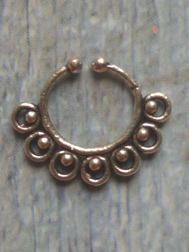 Set of Three Oxidised Silver Septum Nosepins