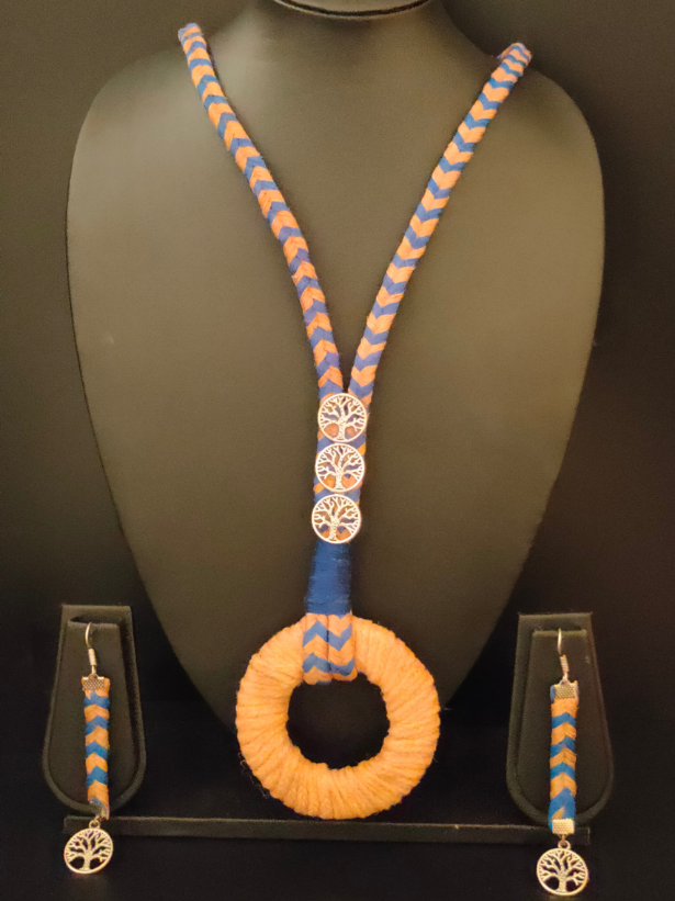 Handcrafted Eco-Friendly Jute Necklace Set