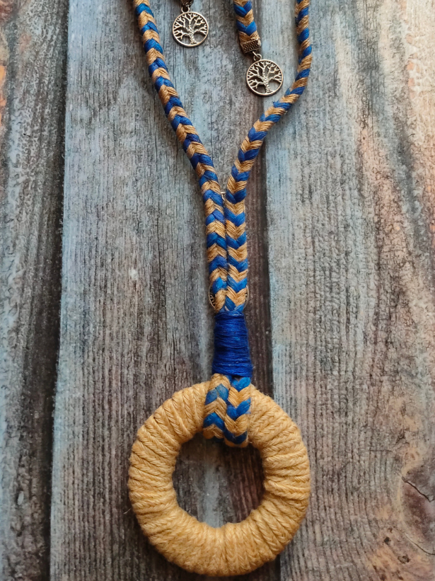 Handcrafted Eco-Friendly Jute Necklace Set