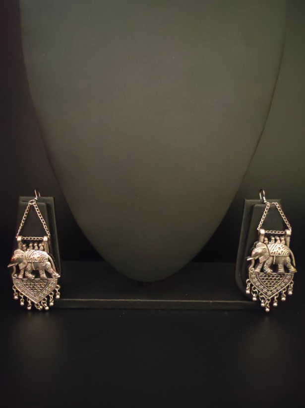 Intricately Crafted Elephant Earrings