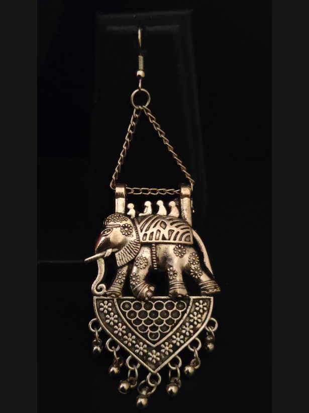 Intricately Crafted Elephant Earrings