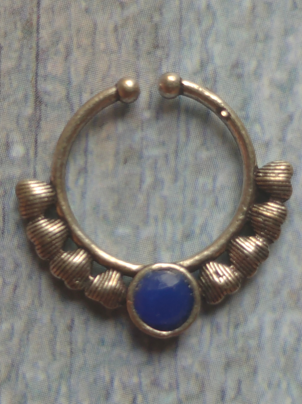 Set of Five Oxidised Silver Septum Nosepins