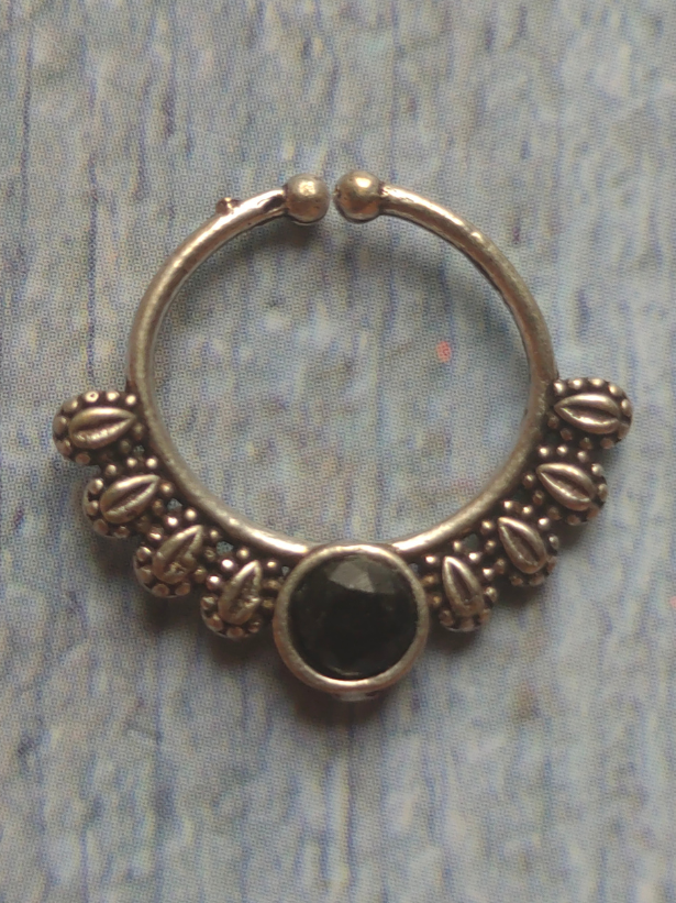 Set of Three Oxidised Silver Septum Nosepins