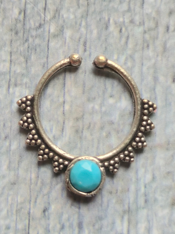 Set of Three Oxidised Silver Septum Nosepins