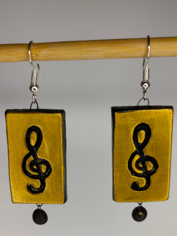Set of 2 Handcrafted Terracotta Clay Earrings