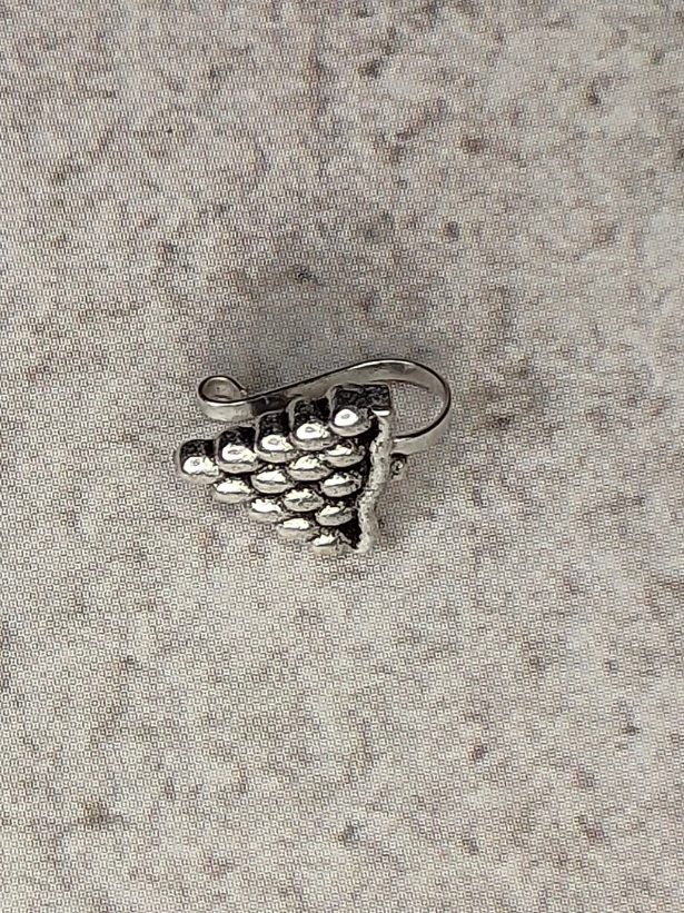 Three Oxidized Silver-Plated Clip On Nosepin