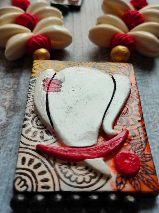 Trendy Handmade Terracotta Ganesha Necklace Set