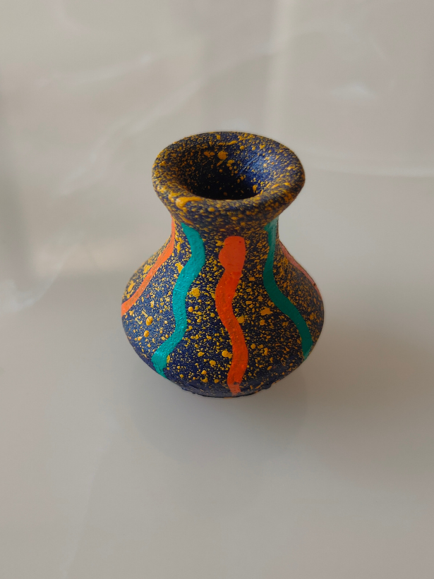 Set of 3 Small Handcrafted Terracotta Clay Pots