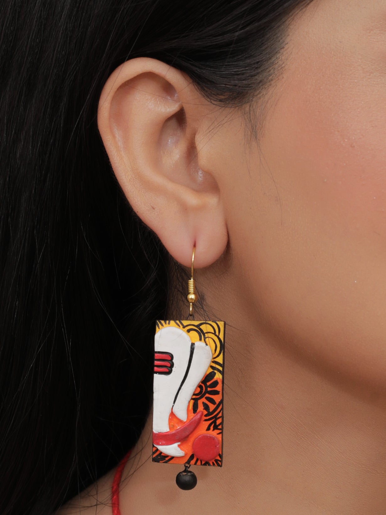 Trendy Handmade Terracotta Ganesha Necklace Set