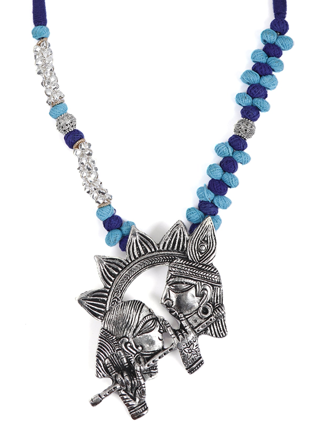 Statement Sri Krishna Necklace & Earrings Set