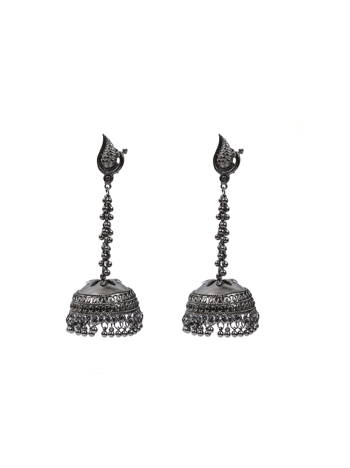 Statement Long Chain Jhumkas