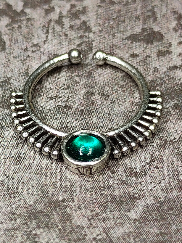 Three Oxidised Silver-Plated Petite Septum Nosepins