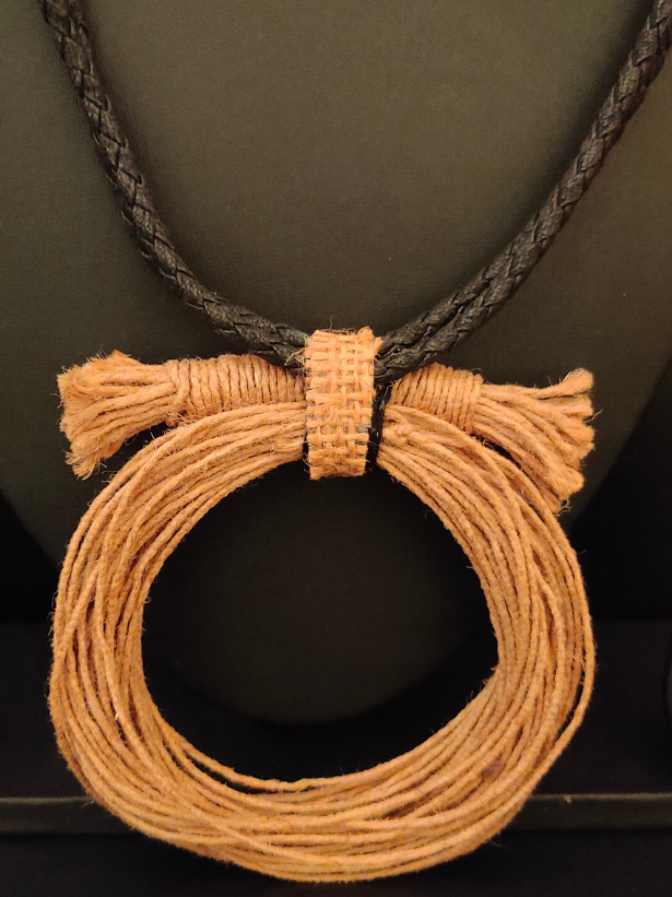 Handcrafted Eco-Friendly Twisted Rope & Jute Necklace Set