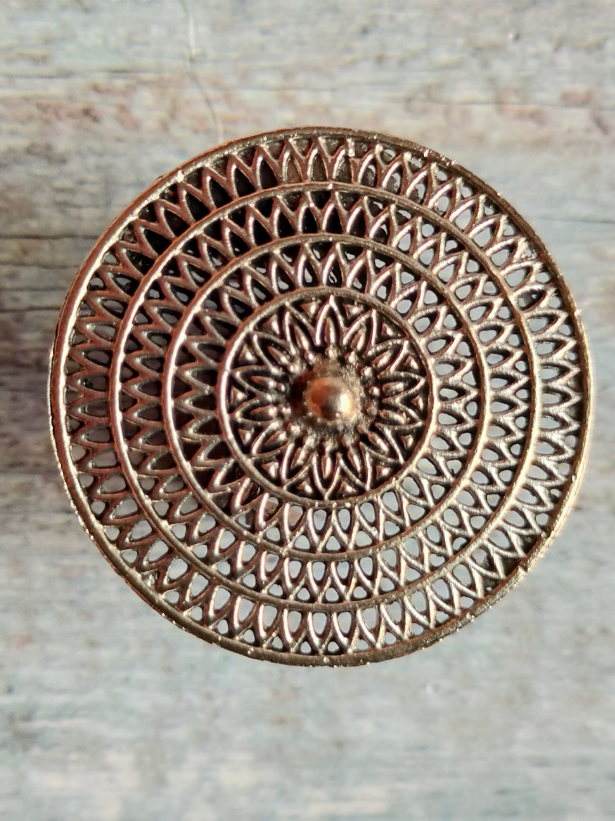 Statement Jali Pattern Metal Ring