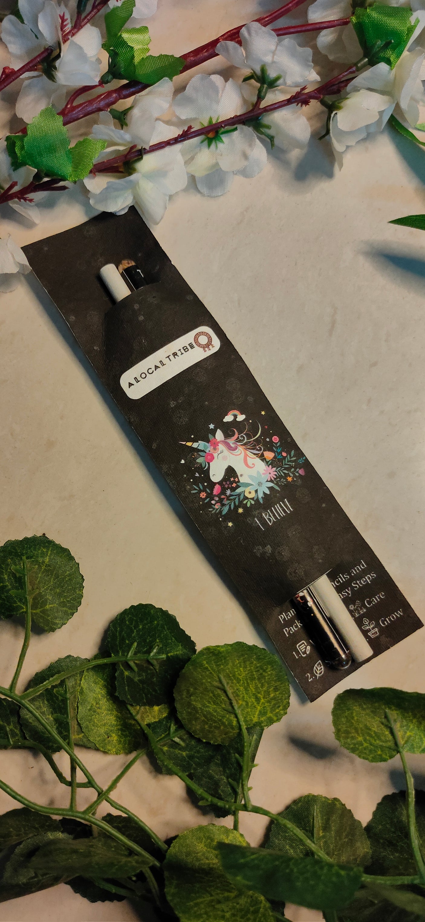 Eco-Friendly Plantable Seeds Notebook, Pen and Pencil Gift Set/Stationery Set - Black