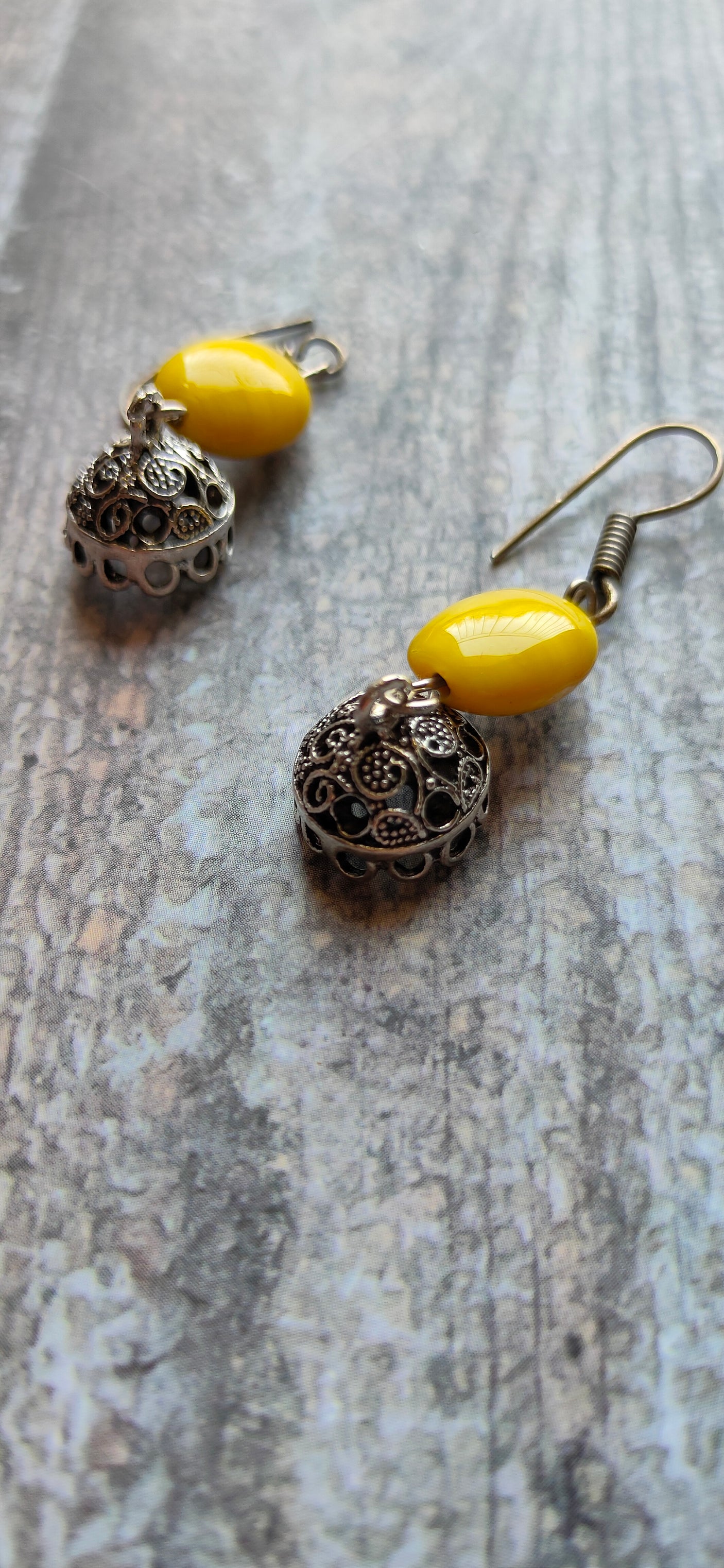 Green Kantha Work Necklace Set with Warrior Metal Pendant and Stones