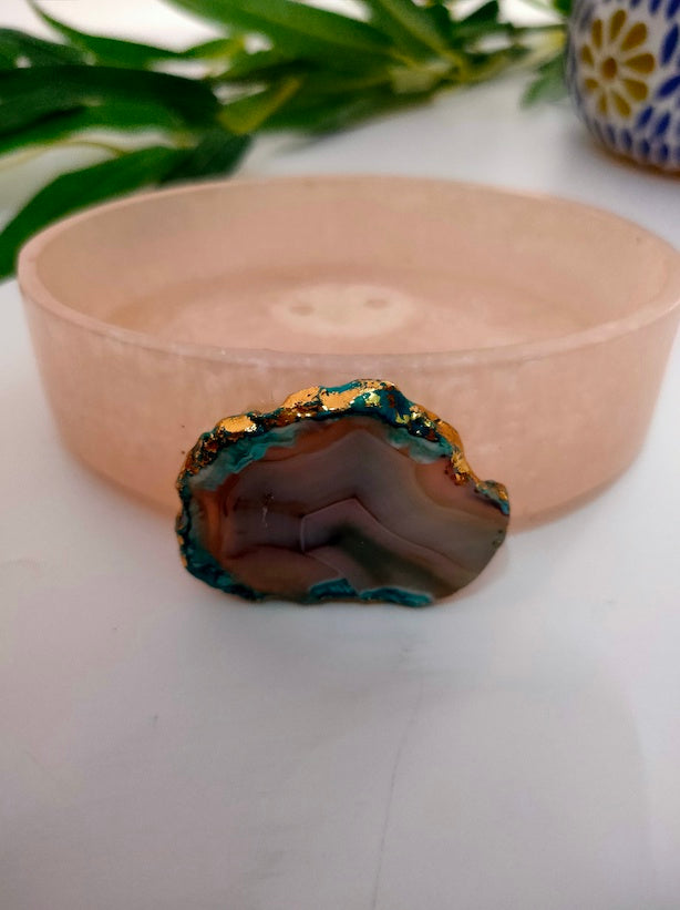 Set of 4 Premium Resin Bath Accessories - Soap Dispenser, Soap Tray, Brush Holder and Tray