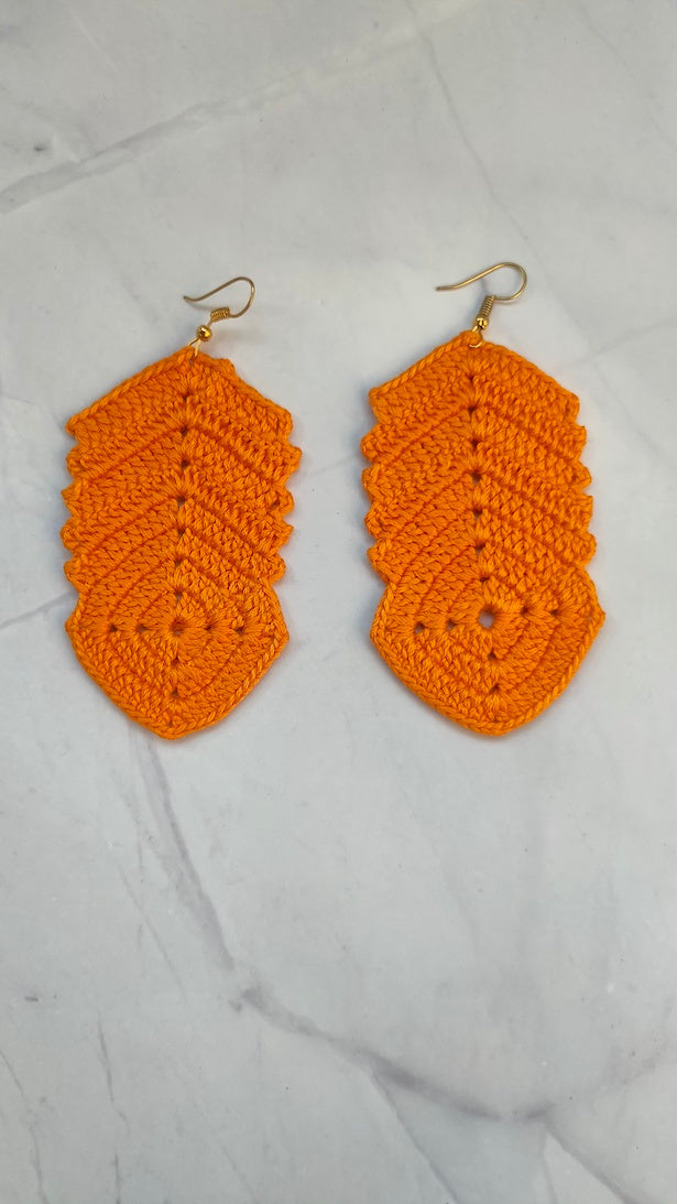 3 Layer Handcrafted Crochet Earrings