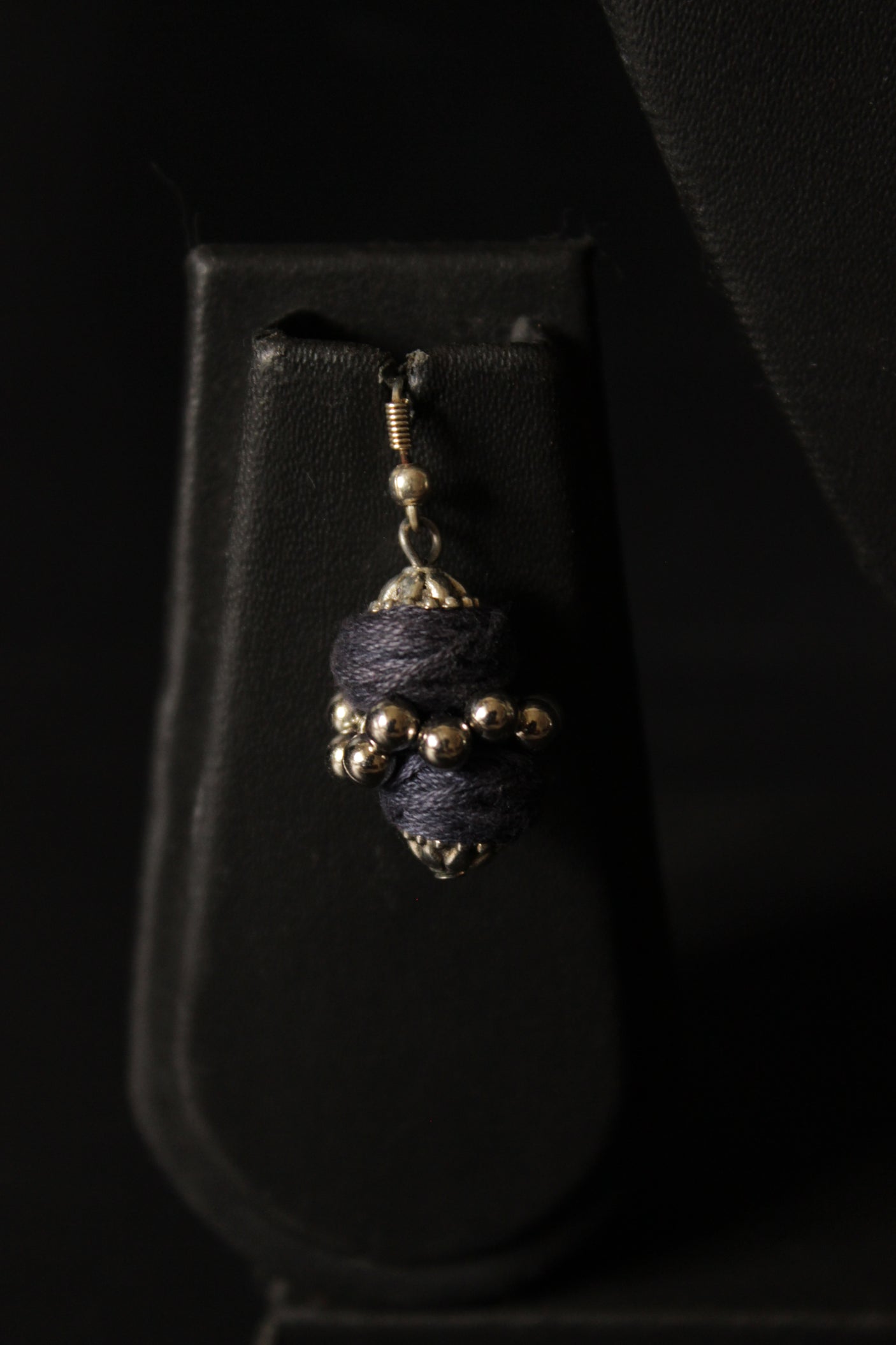 Intricately Detailed Butterfly Pendant Thread Closure Necklace Set