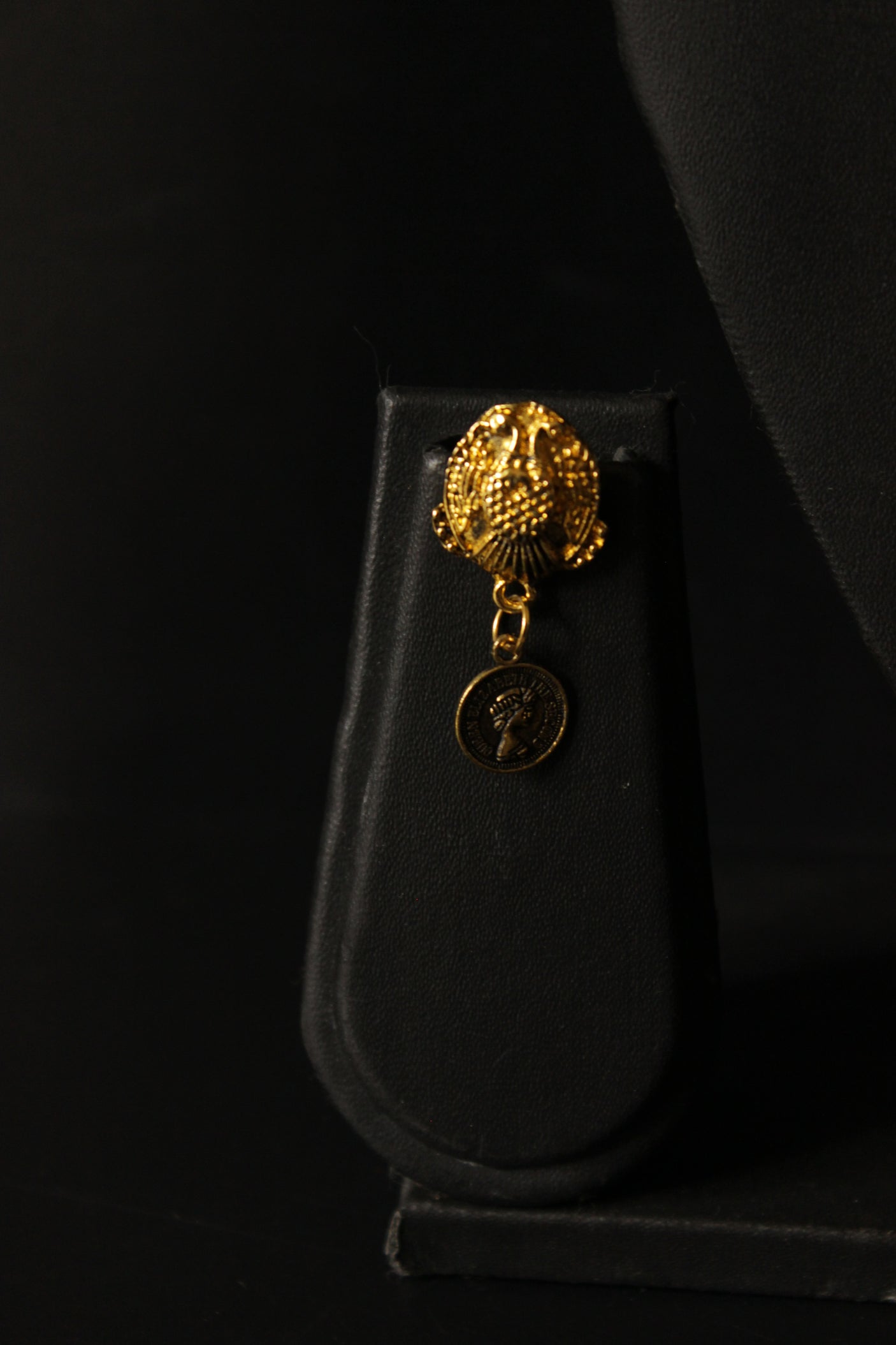 2 Layer Antique Gold Finish Rope Closure Necklace Set