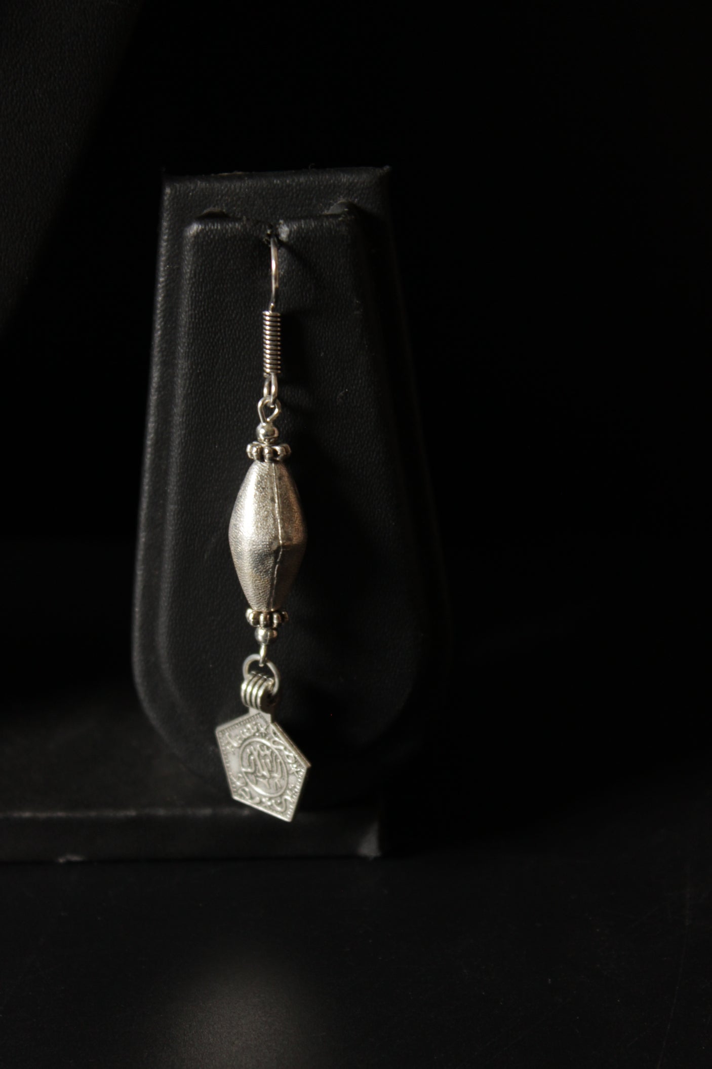 Dholki Beads and Stamped Coins Embellished Ganesha Motif Necklace Set