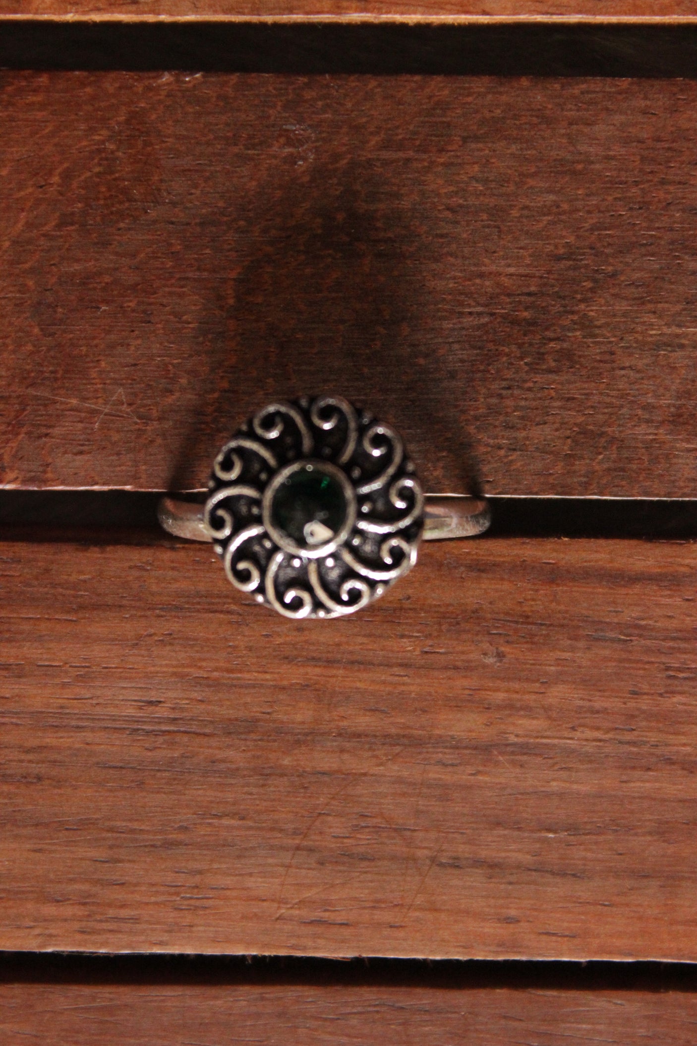 Set of Two Stone Embedded Toe Rings