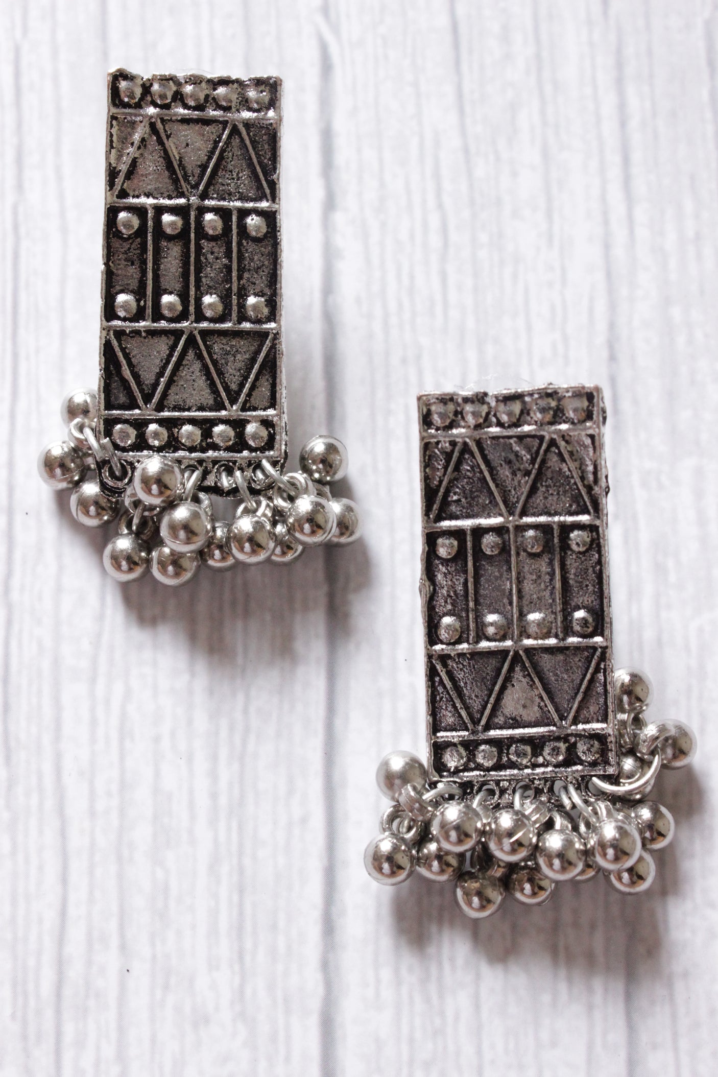 Metal Beads Chain Long Necklace Set