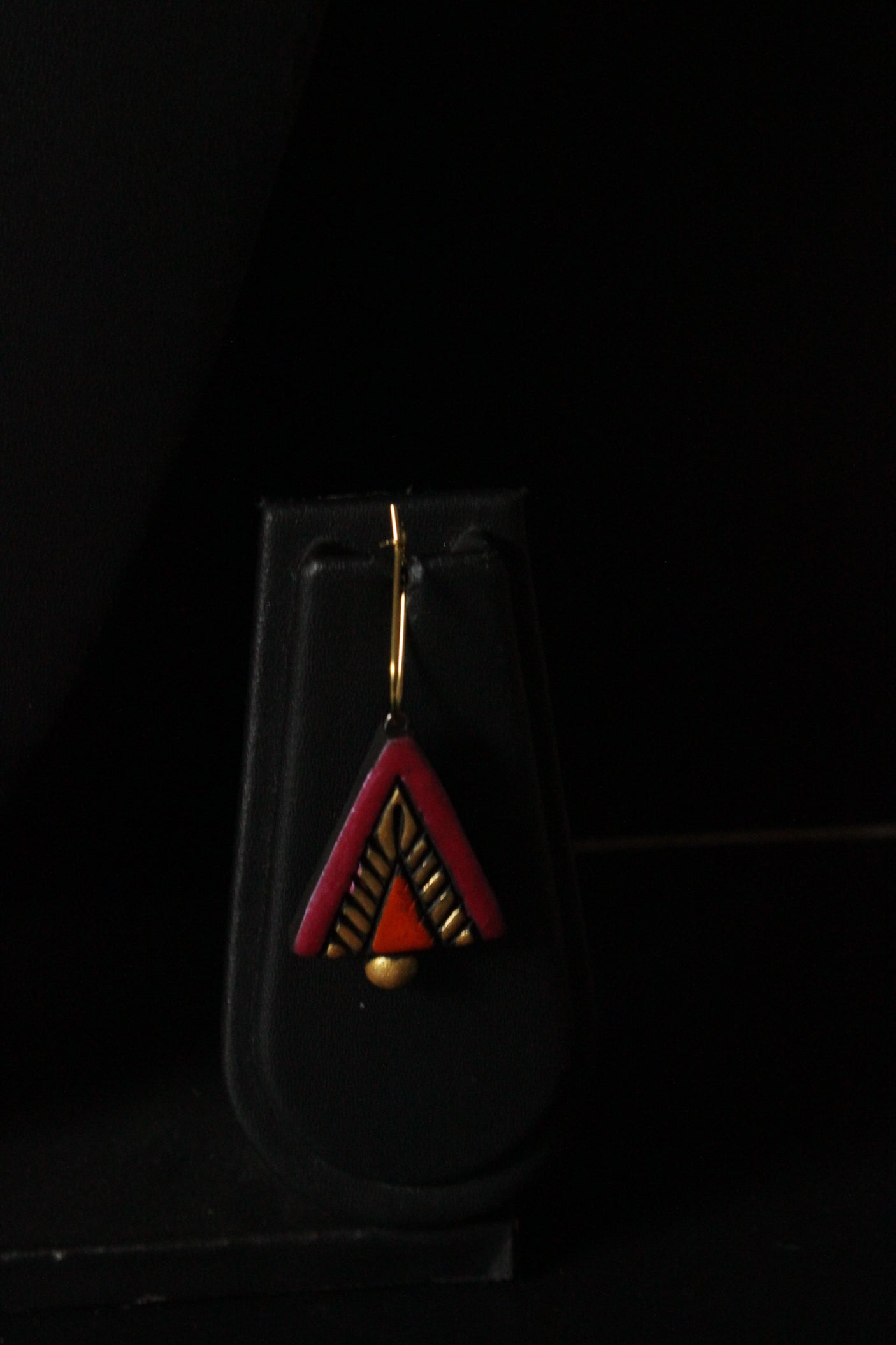 Vibrant Multi-Color Handcrafted Terracotta Clay Necklace Set with Thread Closure