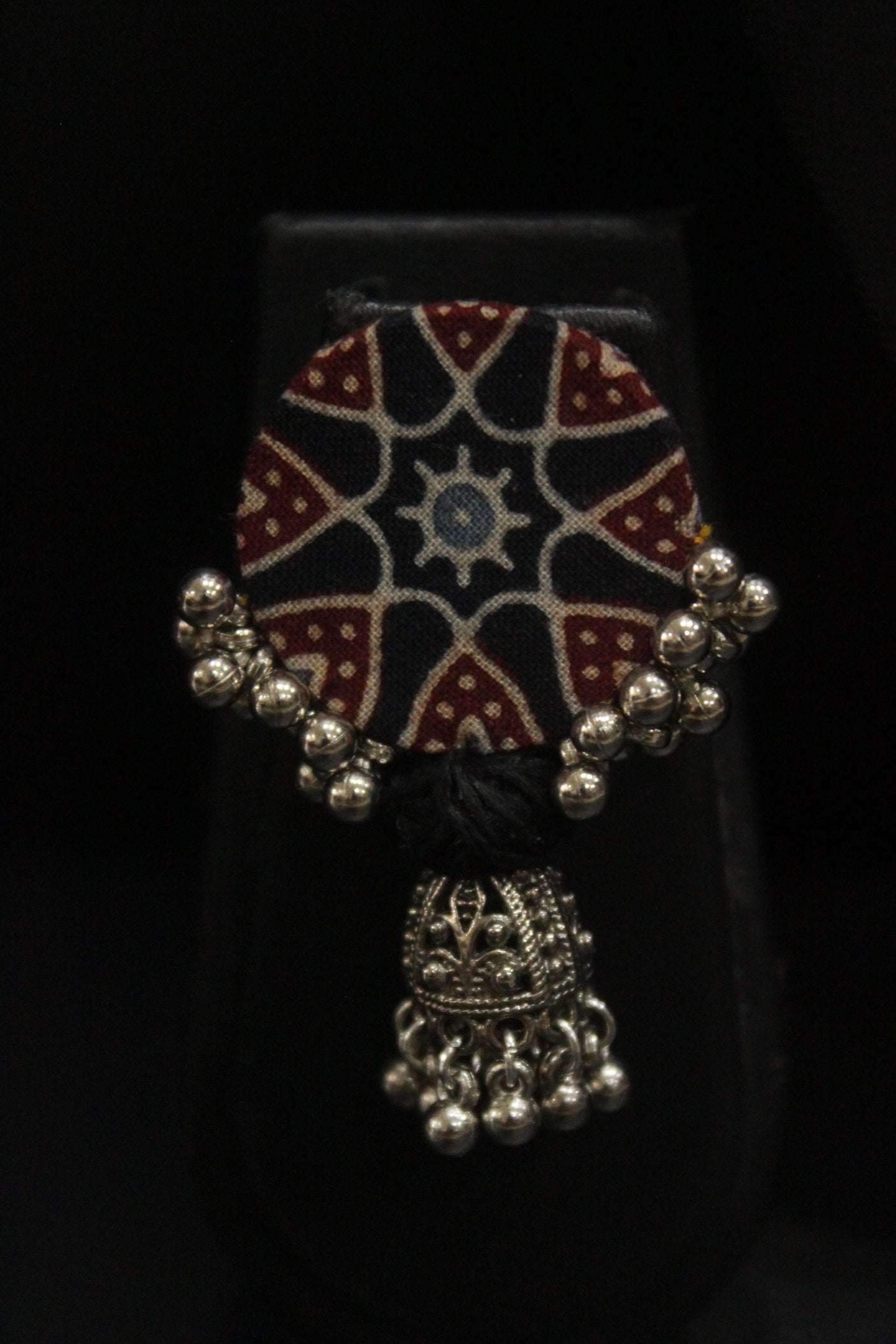 Block Printed Fabric Handmade Necklace Set