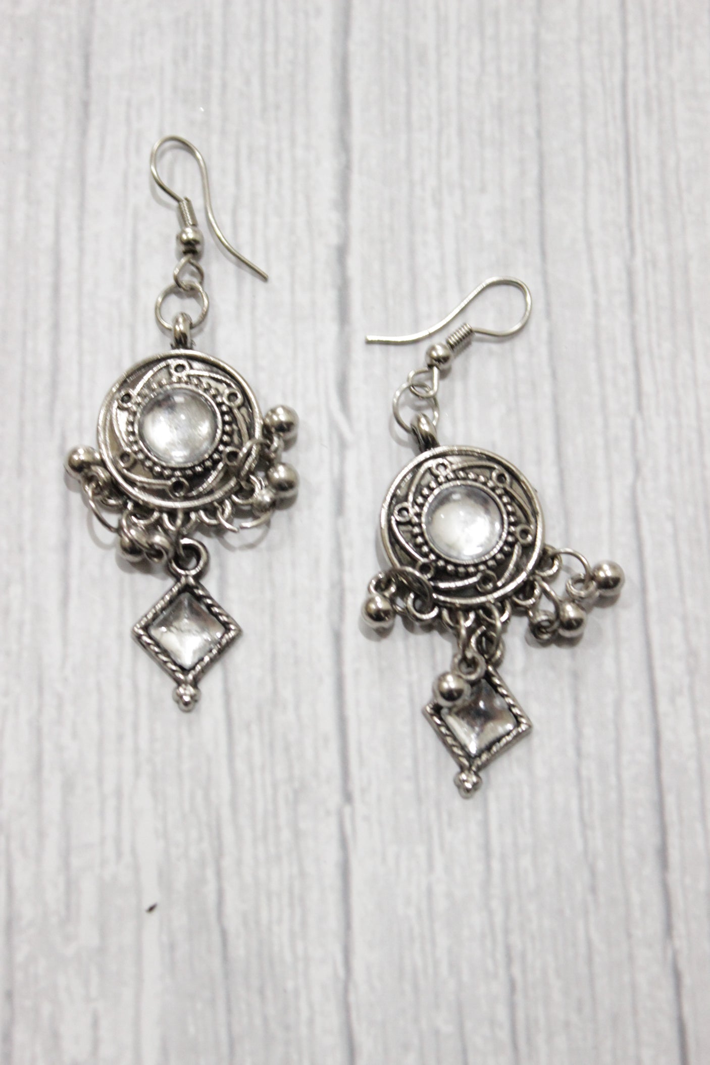 Mirror Work Long Necklace Set