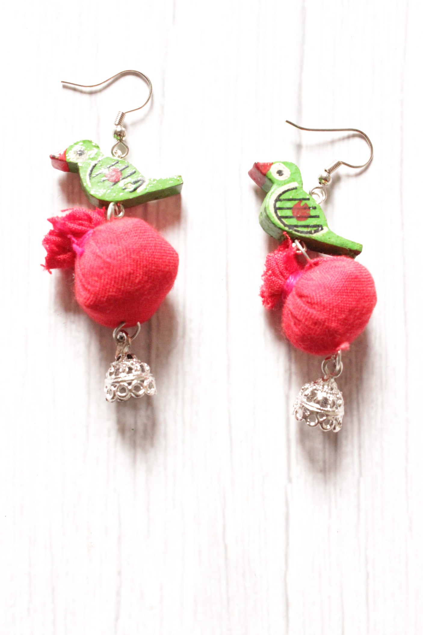 3 Layer Fabric Beads Hand-Painted Necklace Set