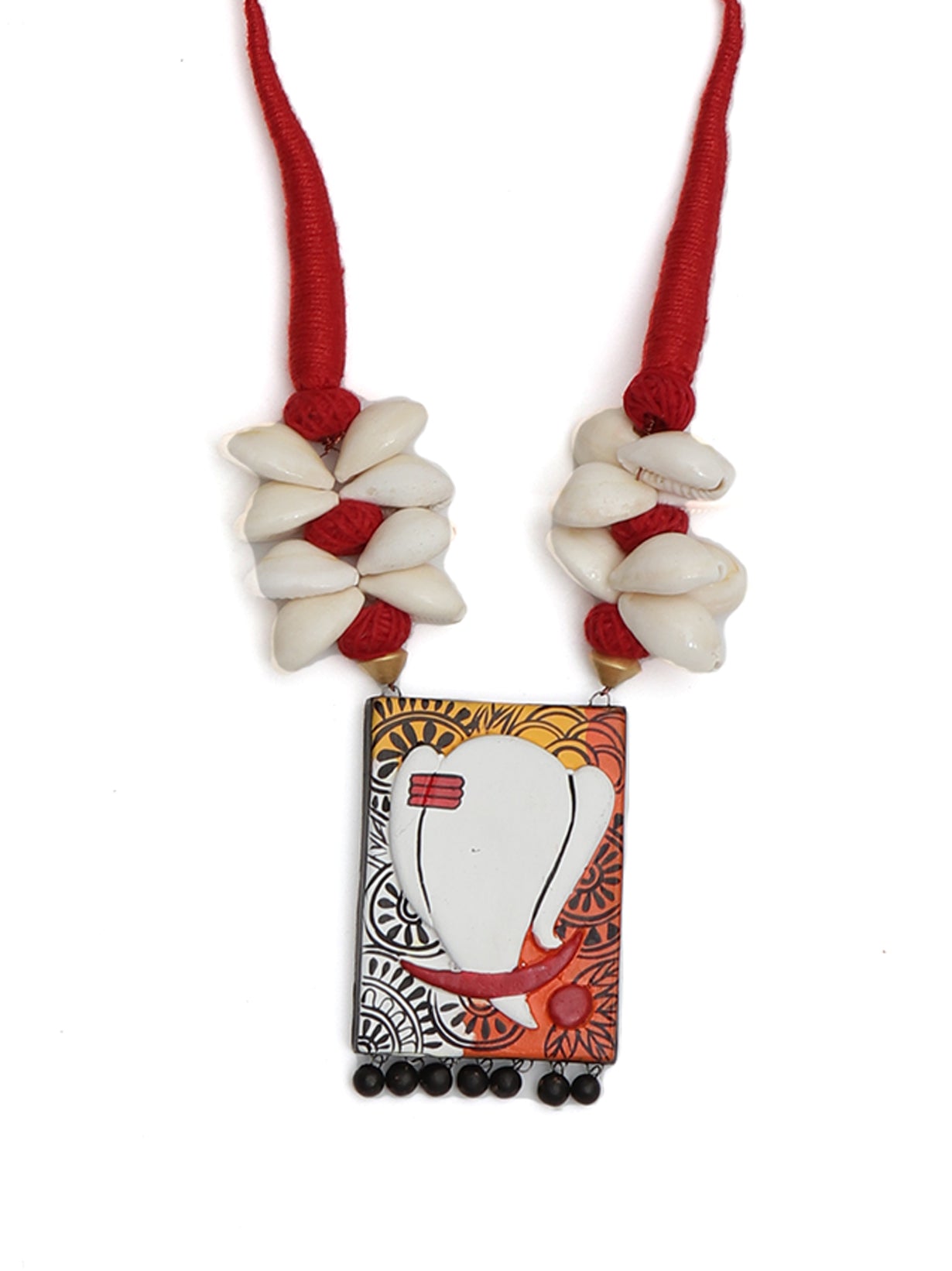 Trendy Handmade Terracotta Ganesha Necklace Set