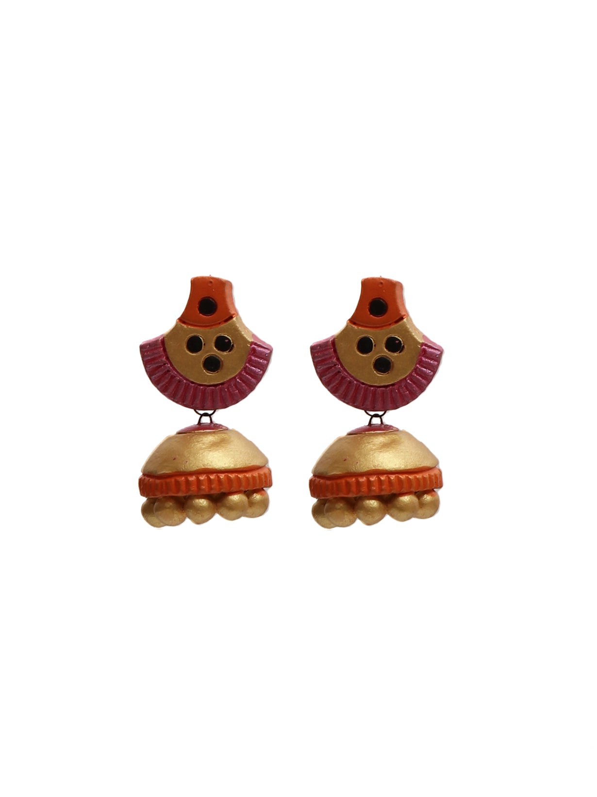 Multi-colored Beaded Terracotta Necklace Set