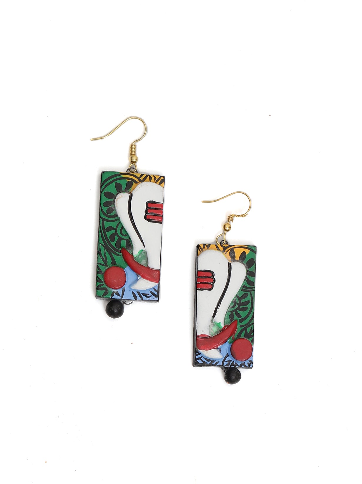 Ganesha Hand Painted Terracotta Necklace Set