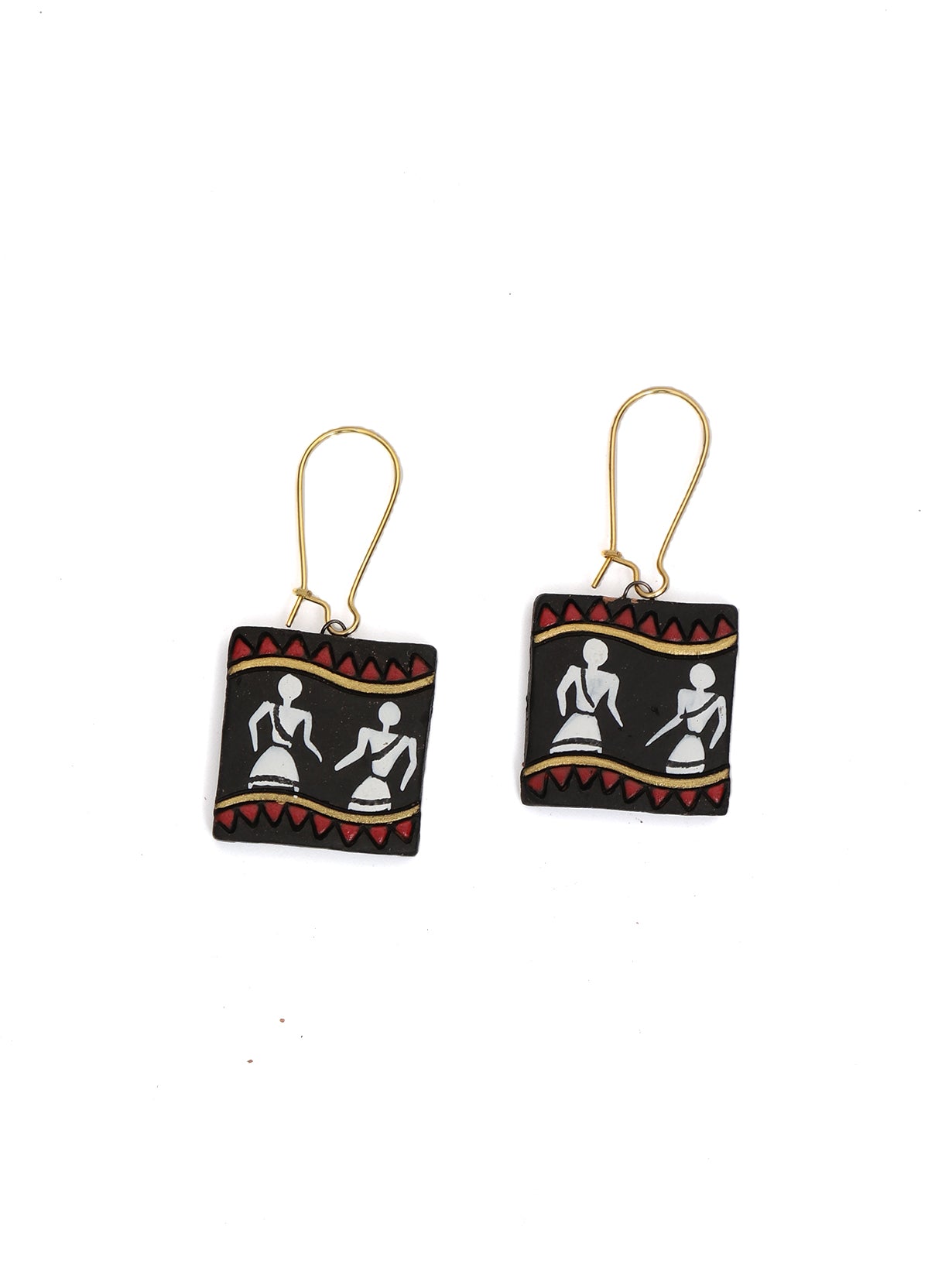 Tribal Motifs Beaded Terracotta Necklace Set