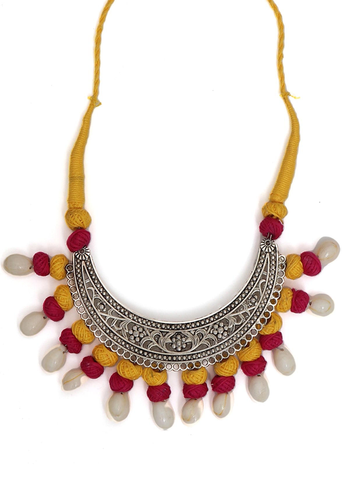 Statement Oxidised Choker Necklace & Earrings Set