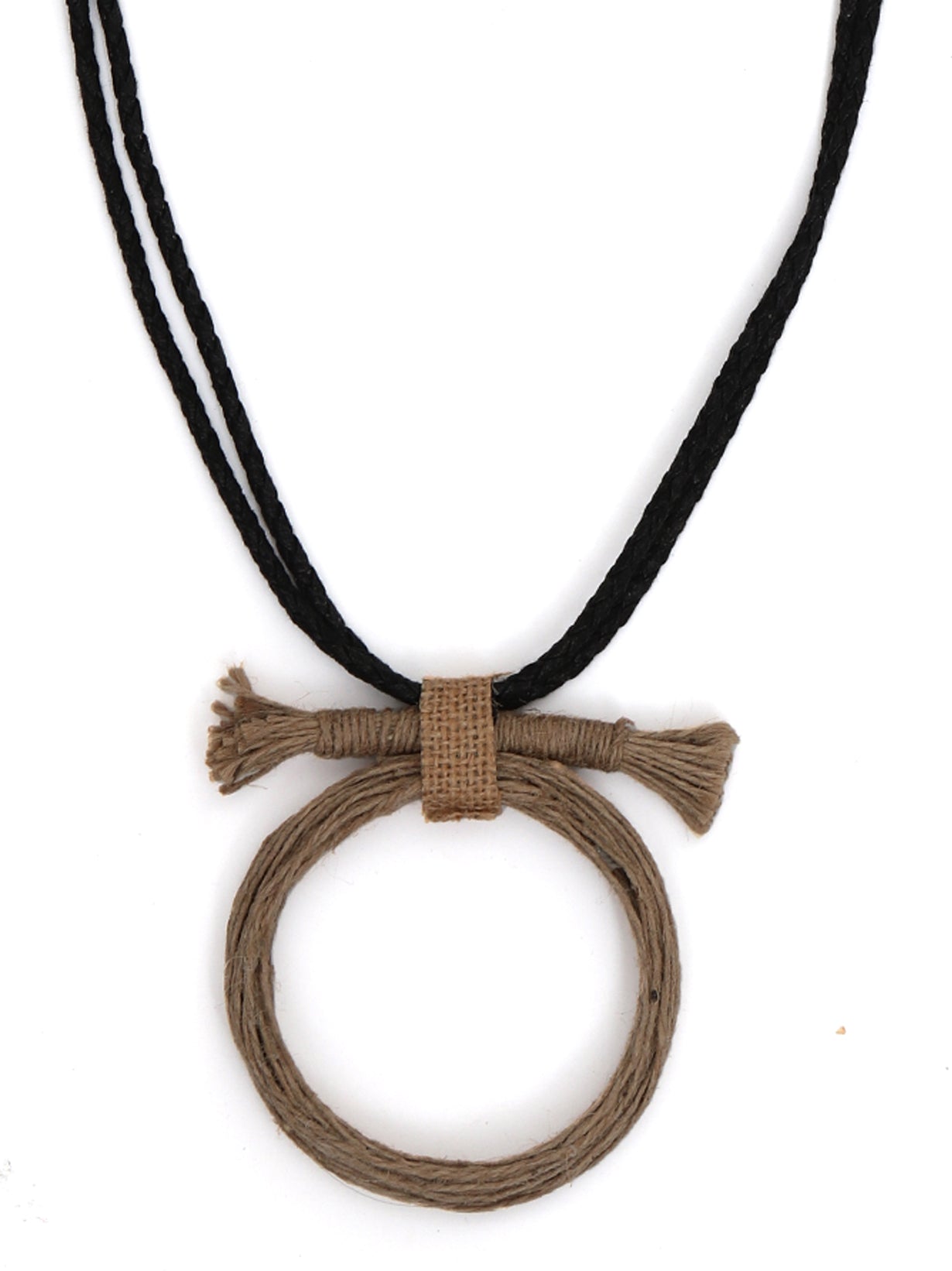 Handcrafted Eco-Friendly Twisted Rope & Jute Necklace Set