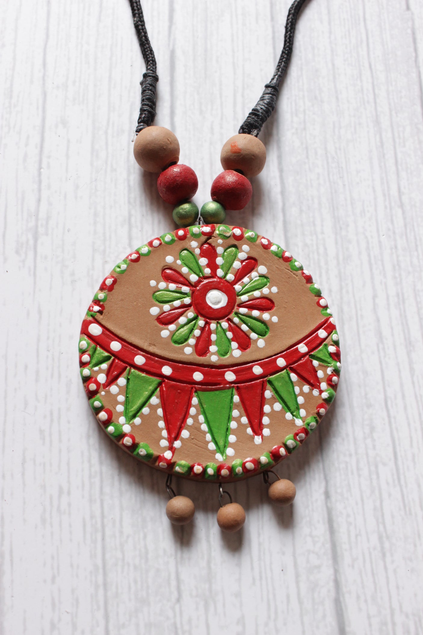 Handcrafted Ethnic Terracotta Clay Necklace Set