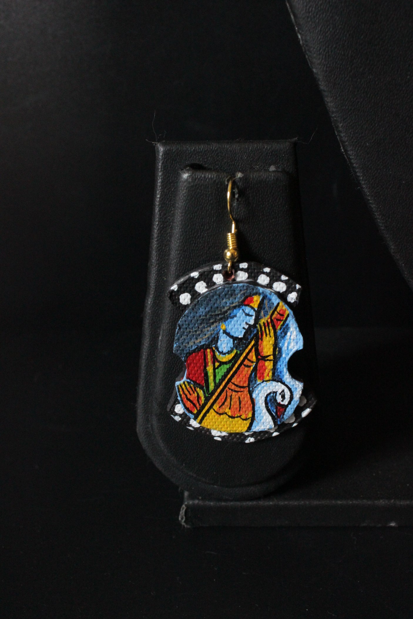 Hand Painted Religious Motif Necklace Set