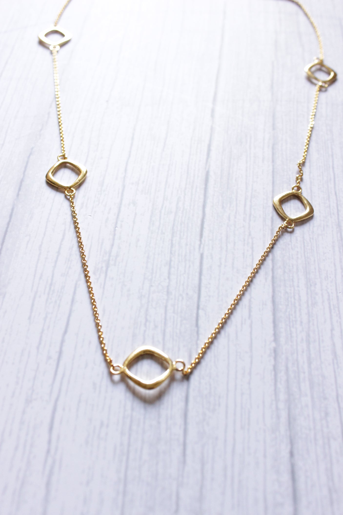 Charm Chain Gold Plated Daily Wear Layering Necklace