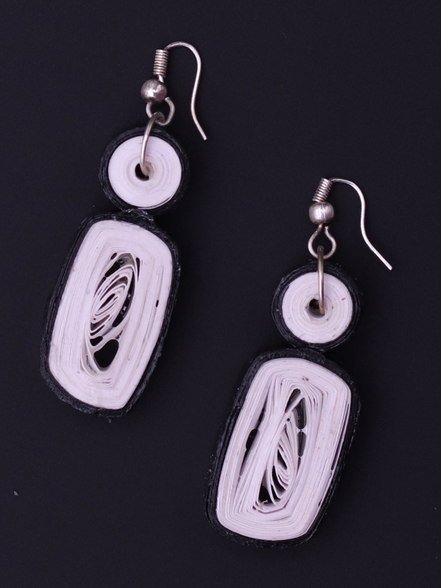 Black & White Drop Earrings - A Local Tribe