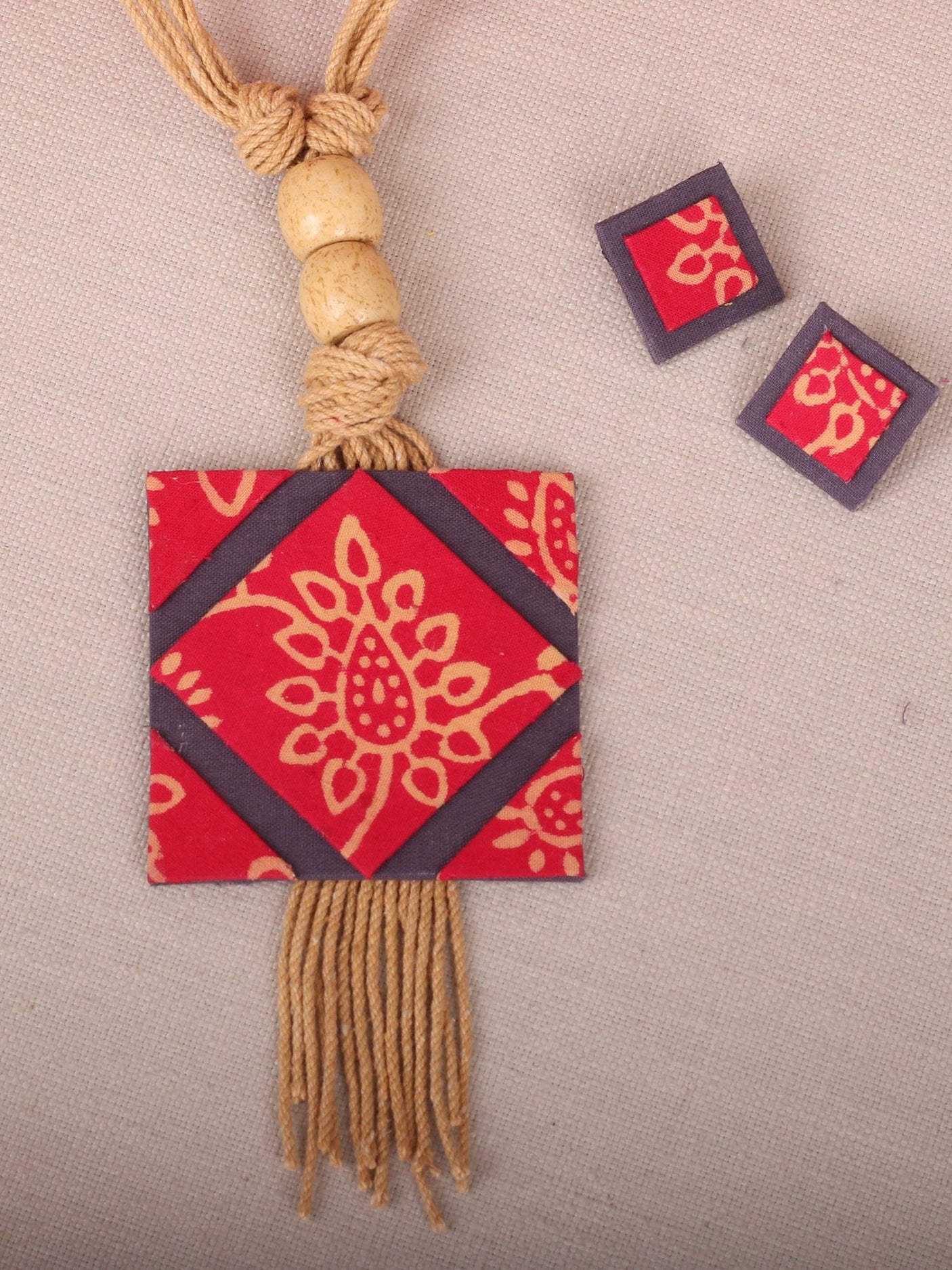 Classy Jute Necklace Set - A Local Tribe