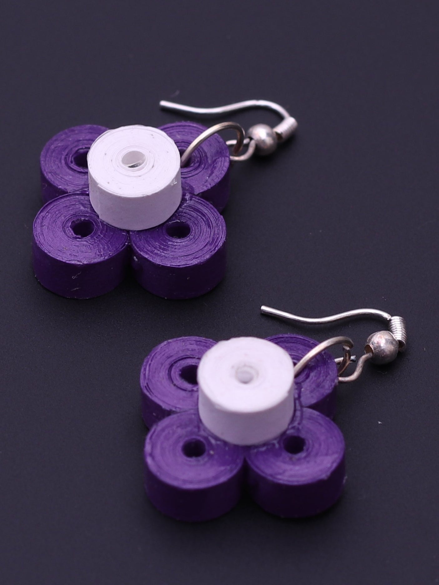 Floral Indigo Drop Earrings - A Local Tribe