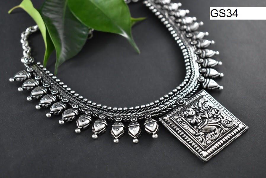 Square Pendant Silver Necklace - A Local Tribe