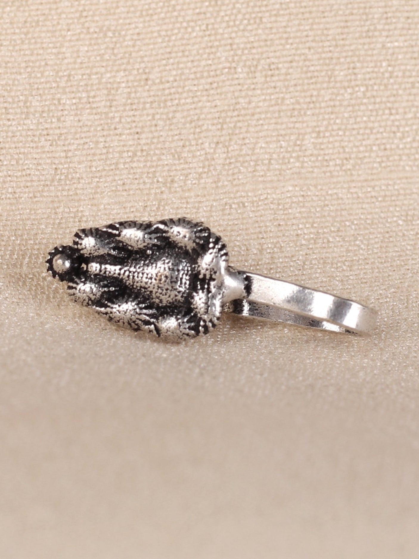 Triangle Shaped Oxidized Clip On Nose Pin - A Local Tribe